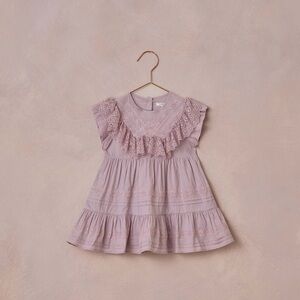 Lavender Lace Ruffle Dress
